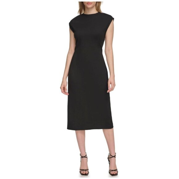 Calvin Klein Women's Ponte Formal Fitted Dress - Picture 1 of 5